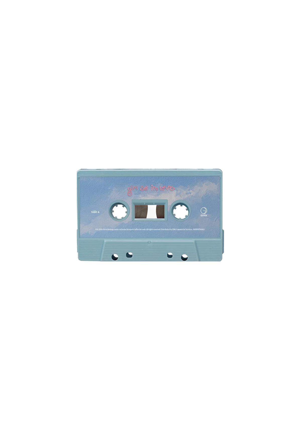 You seem pretty sad for a girl so in love: Baby blue cassette