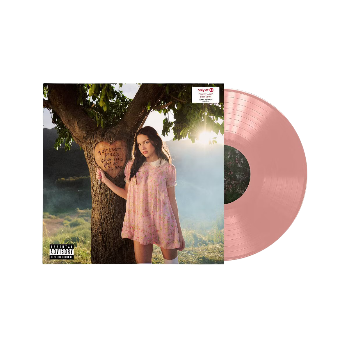 you seem pretty sad for a girl so in love: Target exclusive pink vinyl