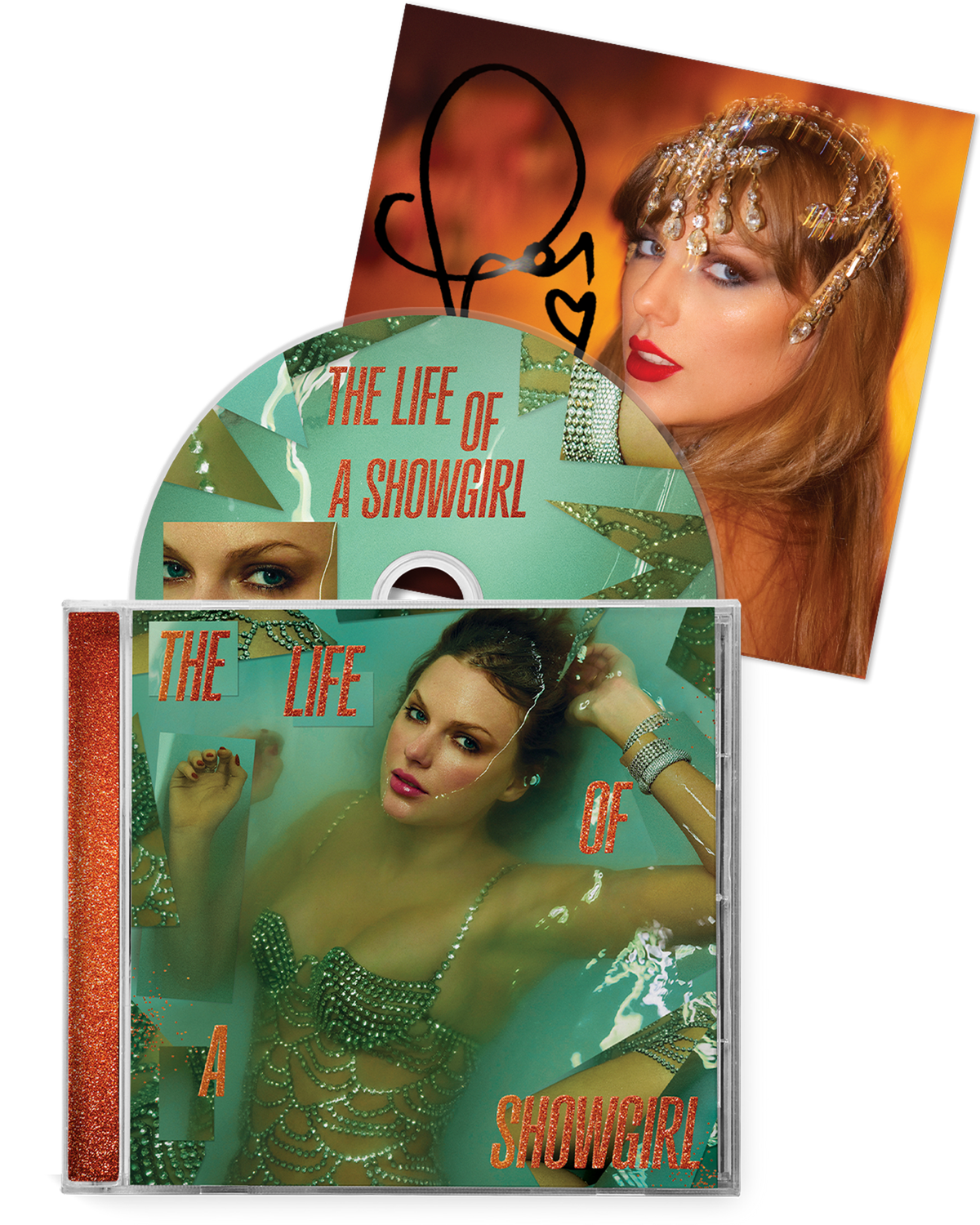 Taylor Swift - The Life of a Showgirl (CD + Hand Signed Photo ) NO. 1