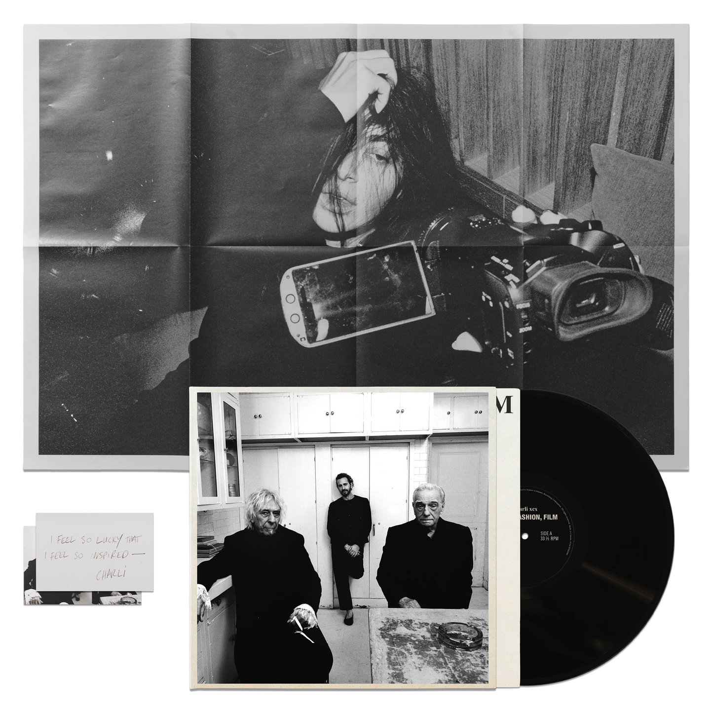 MUSIC, FASHION, FILM - BLACK SIGNED VINYL