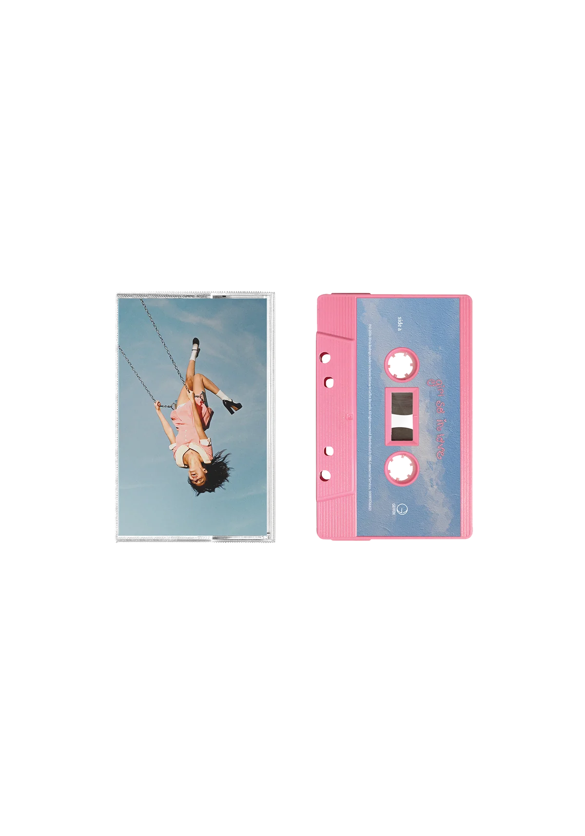 You seem pretty sad for a girl so in love: Baby pink cassette