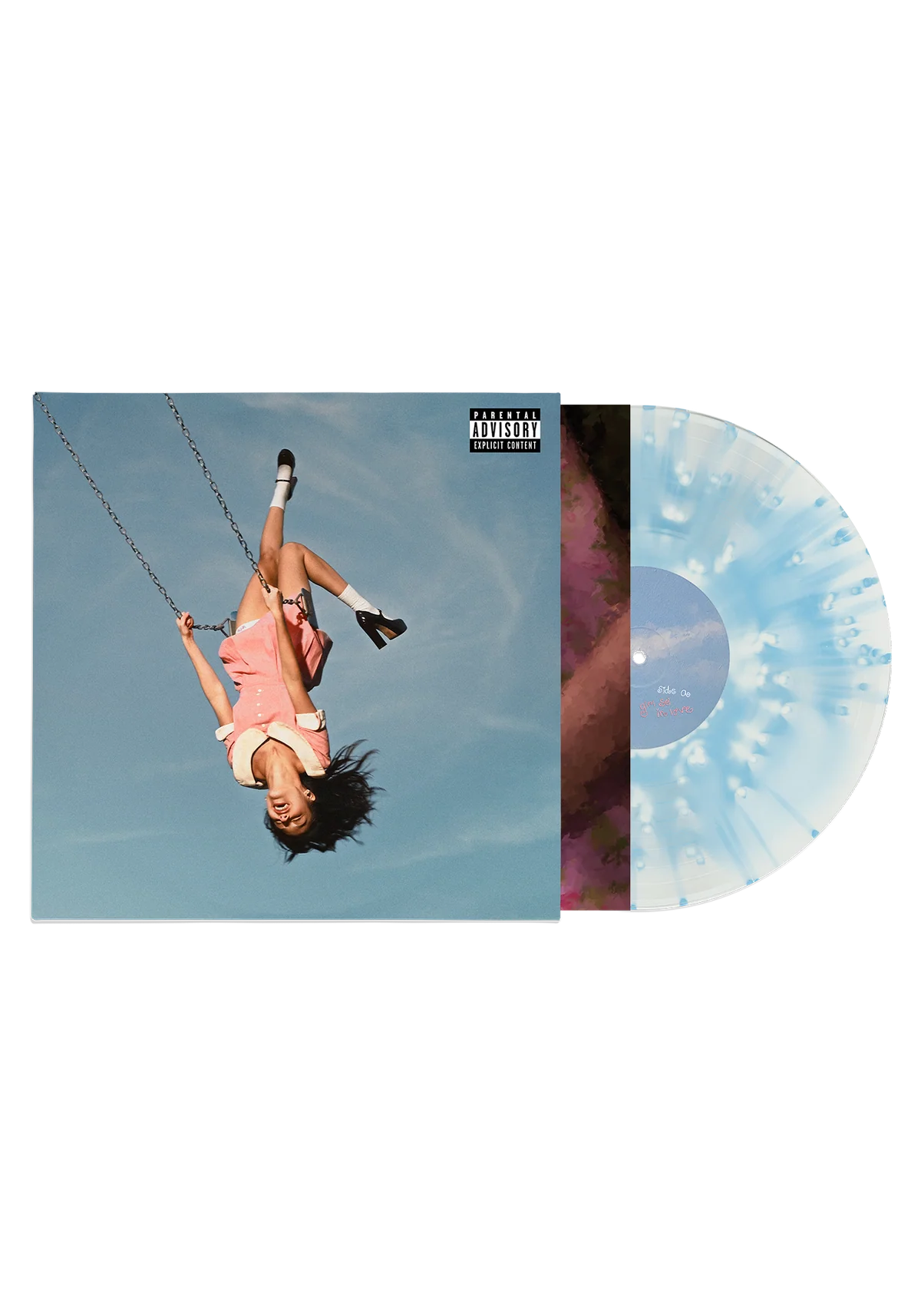 You seem pretty sad for a girl so in love: exclusive 'static lover' pop-up blue vinyl