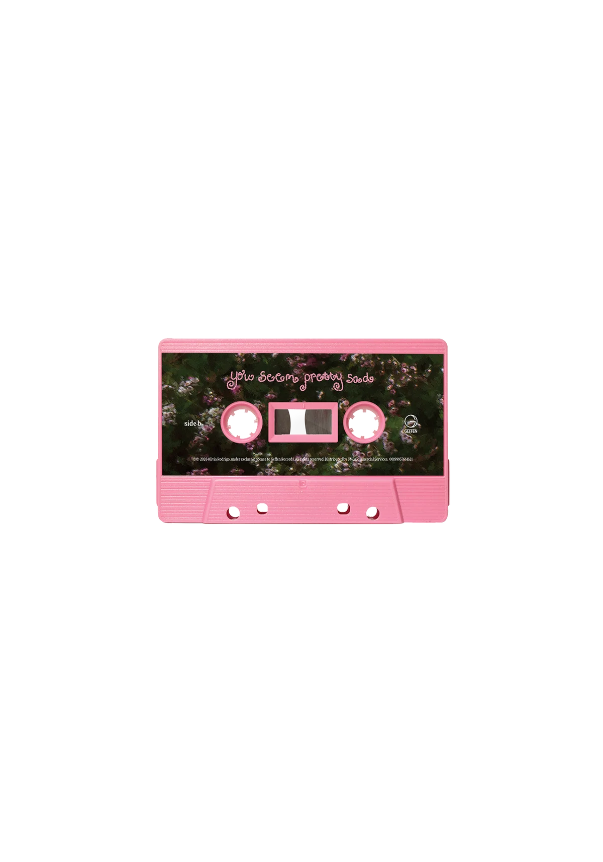 You seem pretty sad for a girl so in love: Baby pink cassette