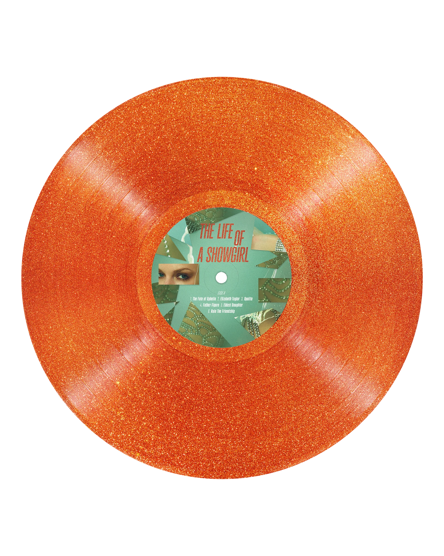 Taylor Swift - The Life of a Showgirl: Sweat and Vanilla Perfume Portofino Orange Glitter Vinyl