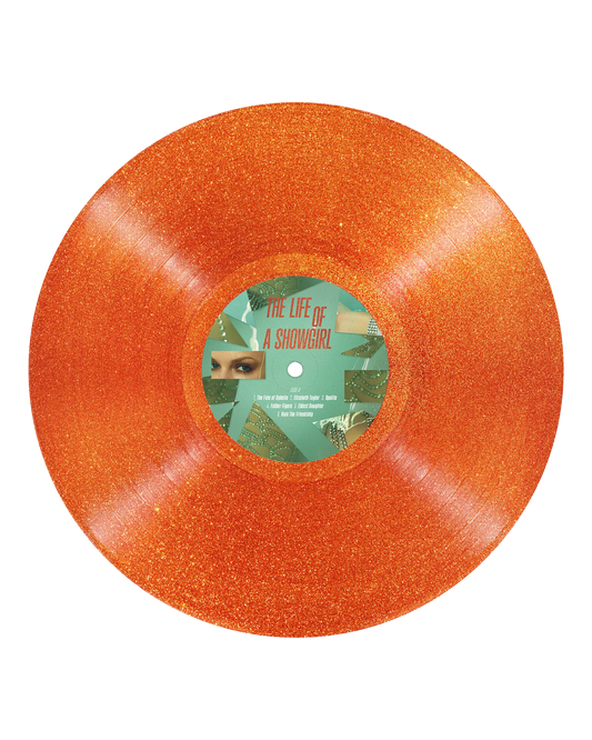 Taylor Swift - The Life of a Showgirl: Sweat and Vanilla Perfume Portofino Orange Glitter Vinyl