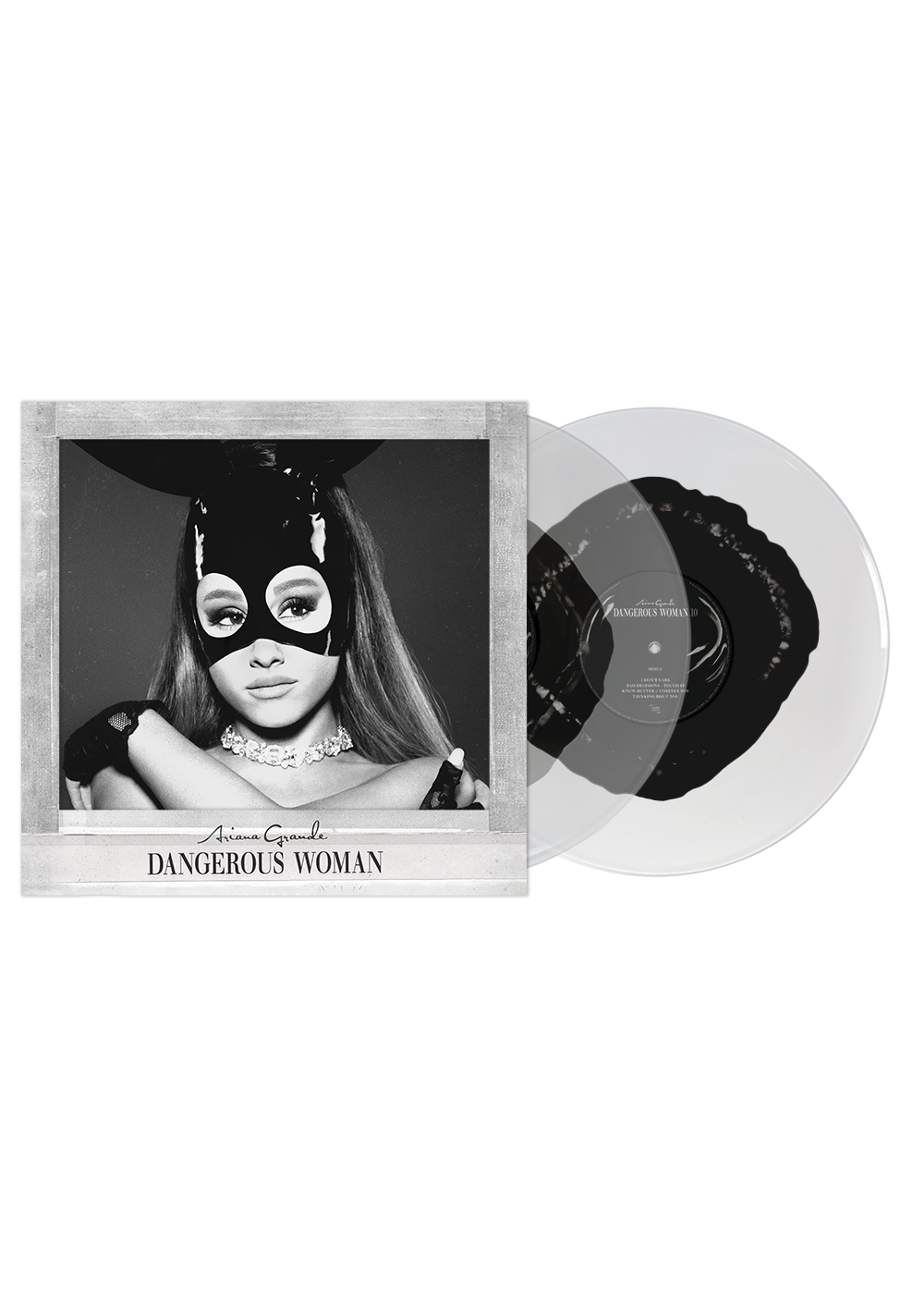 dangerous woman tenth anniversary edition: black and clear 2lp vinyl