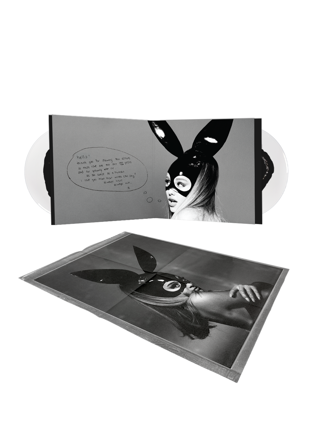 dangerous woman tenth anniversary edition: black and clear 2lp vinyl
