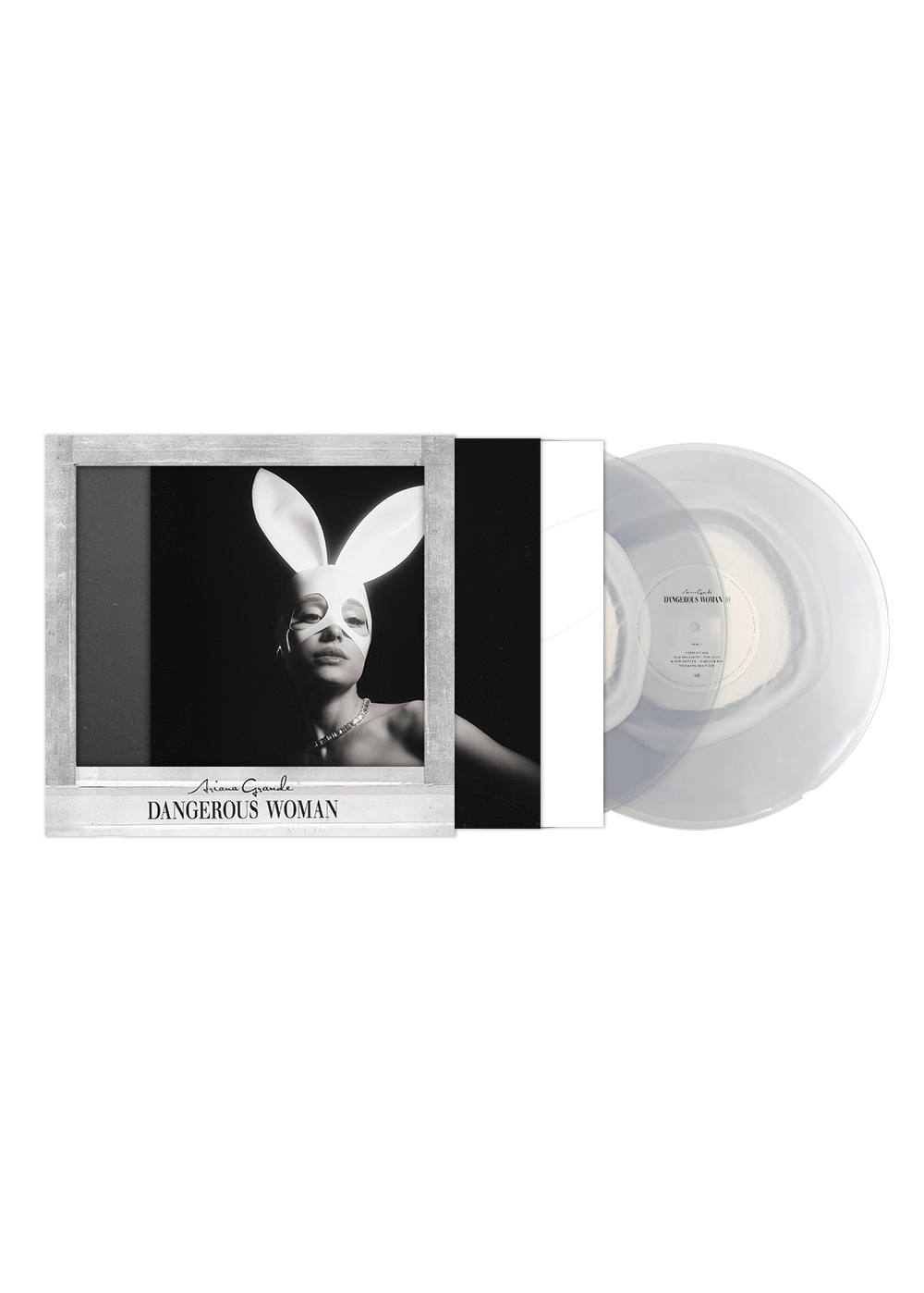 dangerous woman tenth anniversary edition: white and clear 2lp vinyl