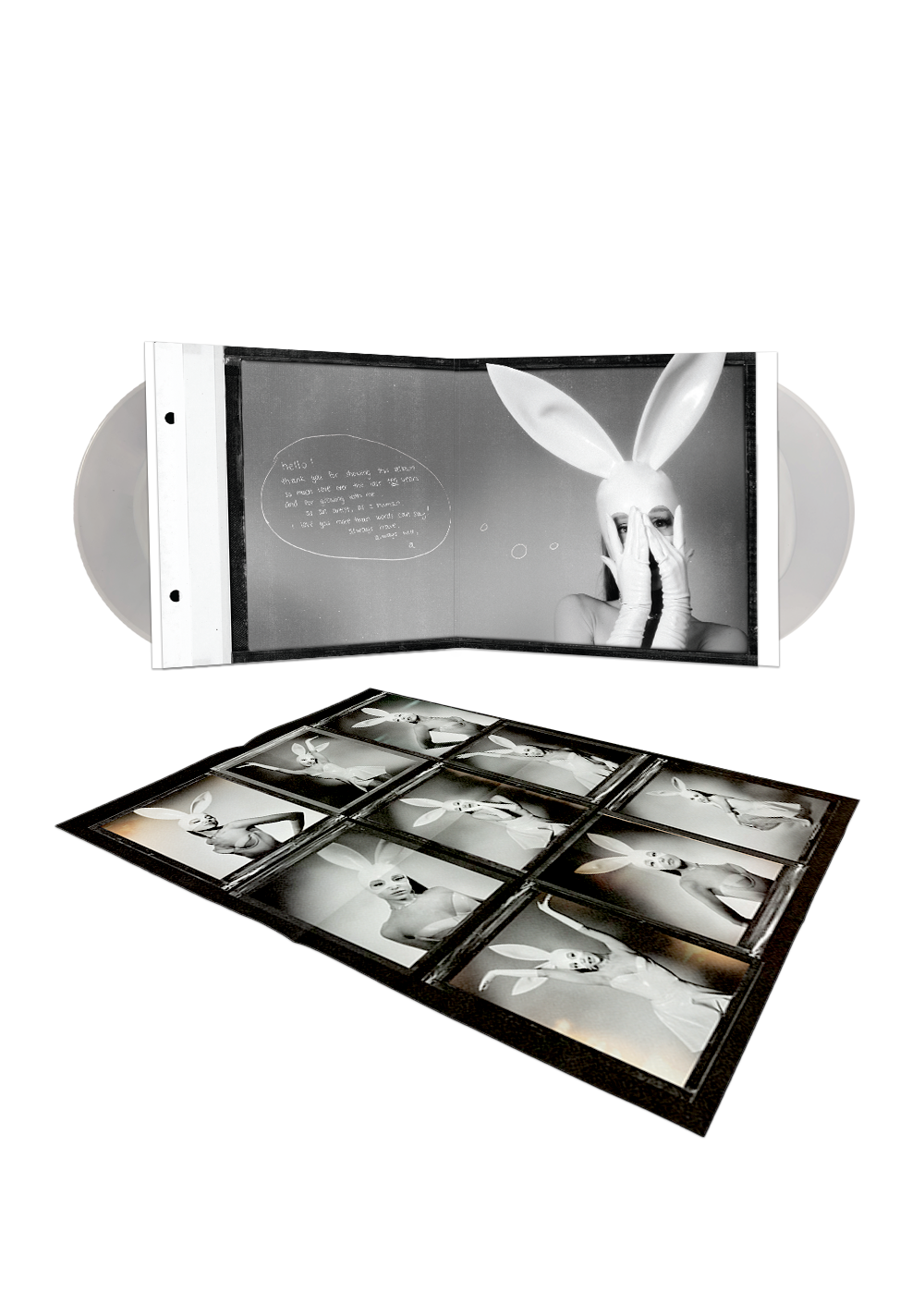 dangerous woman tenth anniversary edition: white and clear 2lp vinyl