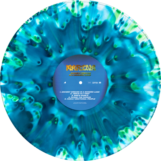 ANCIENT DREAMS IN A MODERN LAND: Turquoise and green torrent effect LP