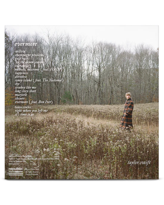 Taylor Swift- evermore album deluxe edition vinyl