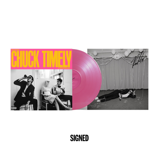 Chuck Timely & The Hourglass: Pink Signed Vinyl