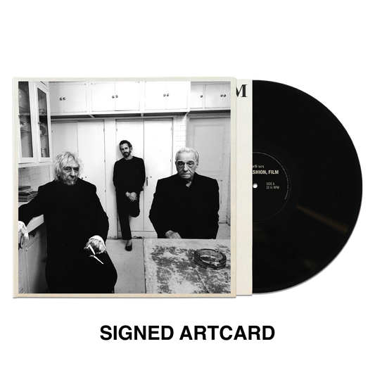MUSIC, FASHION, FILM - BLACK SIGNED VINYL