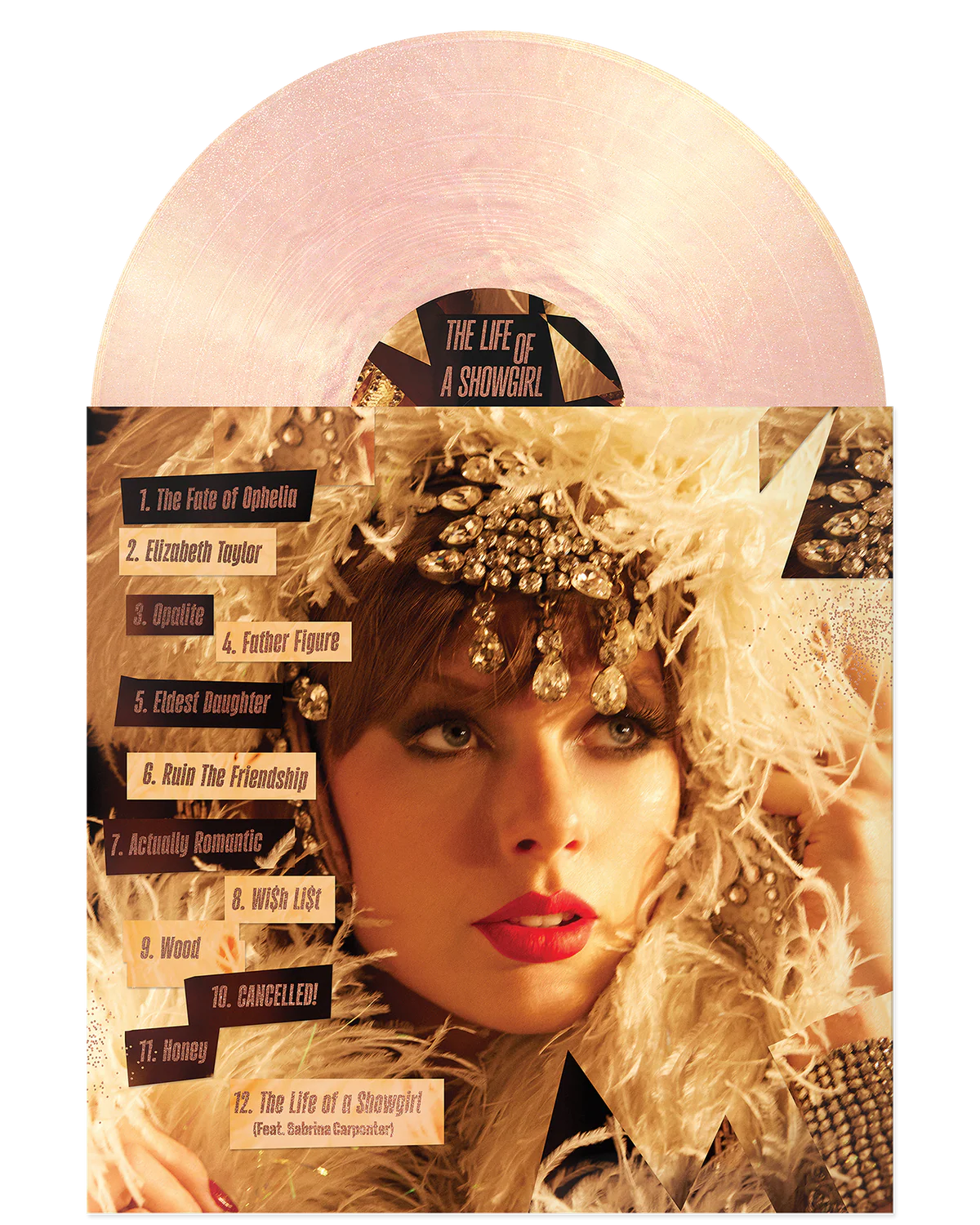 Taylor Swift - The Life Of A Showgirl: The Crowd Is Your King Edition (Summertime Spritz Pink Shimmer Vinyl)