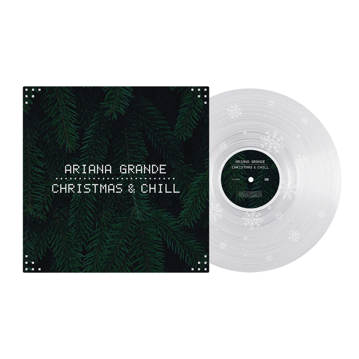 Ariana Grande - christmas & chill 10th anniversary edition lp (clear w/ snowflake etching)