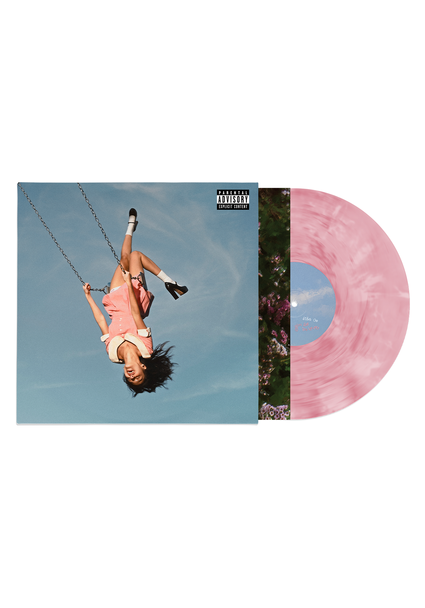 you seem pretty sad for a girl so in love: lenticular cover pink vinyl